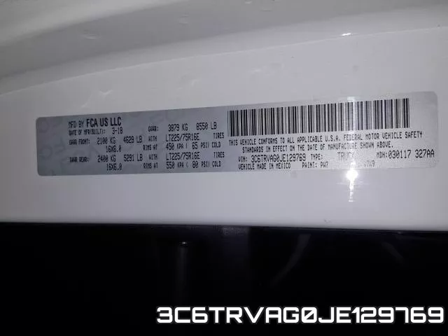 3C6TRVAG0JE129769 фото 2