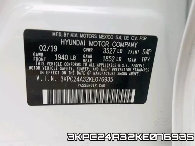 3KPC24A32KE076935 фото 2