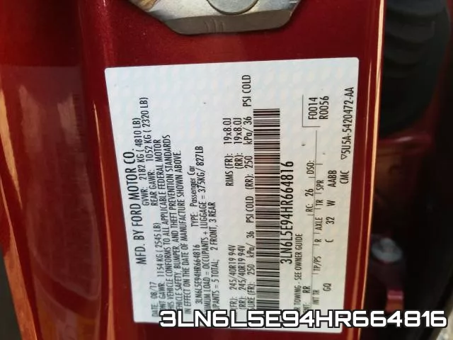 3LN6L5E94HR664816 фото 2