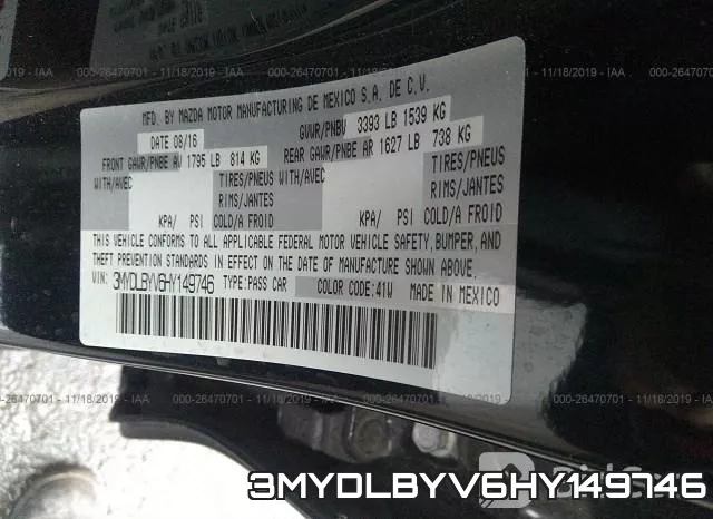 3MYDLBYV6HY149746 фото 10