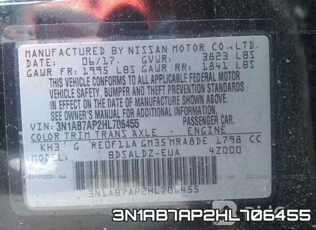3N1AB7AP2HL706455 фото 10
