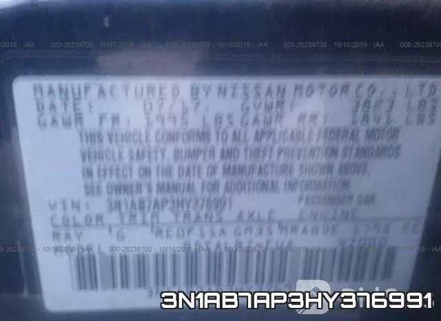 3N1AB7AP3HY376991 фото 10