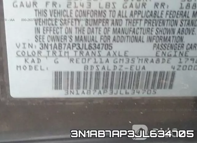 3N1AB7AP3JL634705 фото 10
