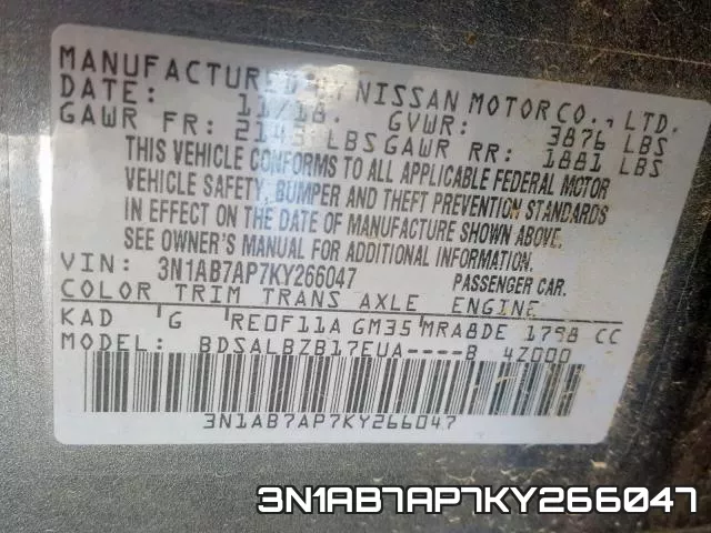 3N1AB7AP7KY266047 фото 2
