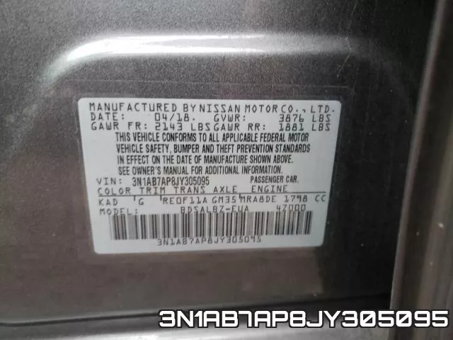 3N1AB7AP8JY305095 фото 2