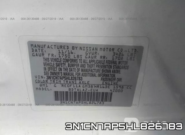 3N1CN7AP5HL826783 фото 9