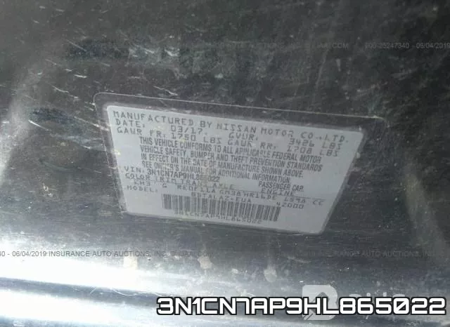 3N1CN7AP9HL865022 фото 10