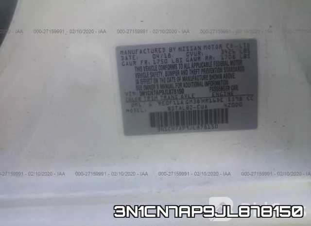 3N1CN7AP9JL878150 фото 10