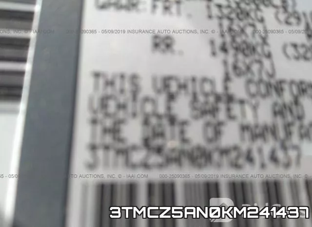 3TMCZ5AN0KM241437 фото 10