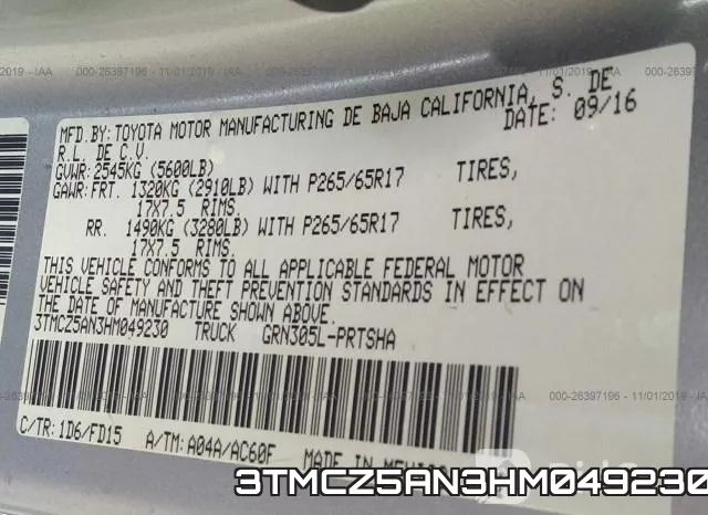3TMCZ5AN3HM049230 фото 10