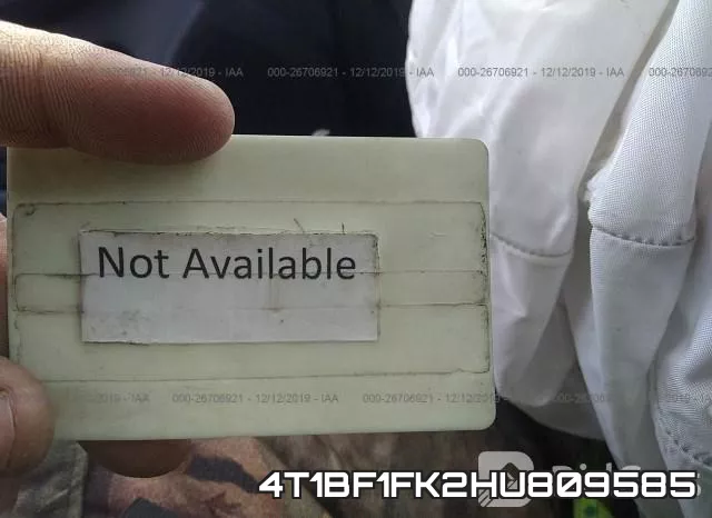 4T1BF1FK2HU809585 фото 8