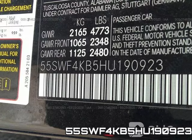 55SWF4KB5HU190923 фото 10