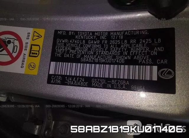 58ABZ1B19KU017406 фото 10
