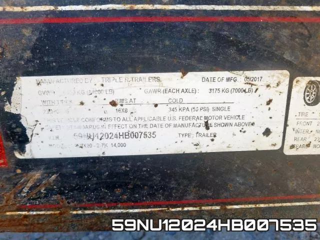 59NU12024HB007535 фото 2