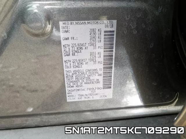 5N1AT2MT5KC709290 фото 2