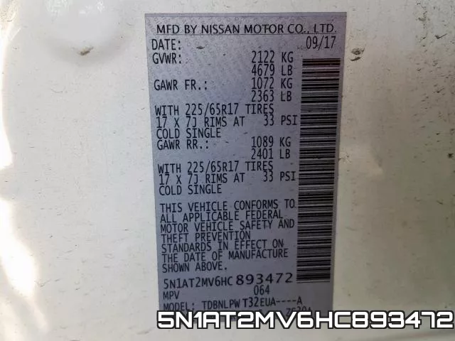 5N1AT2MV6HC893472 фото 2