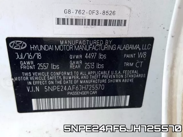 5NPE24AF6JH725570 фото 2