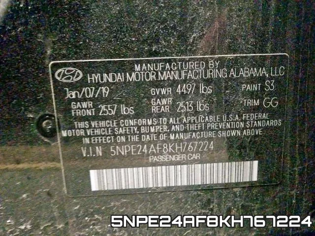 5NPE24AF8KH767224 фото 2
