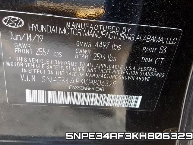 5NPE34AF3KH806329 фото 2