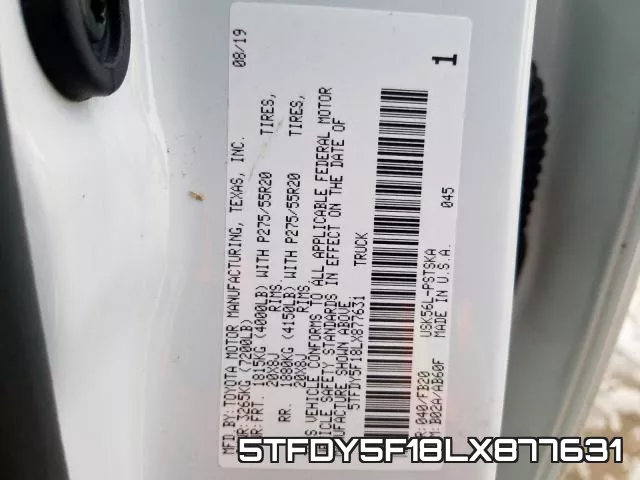 5TFDY5F18LX877631 фото 2