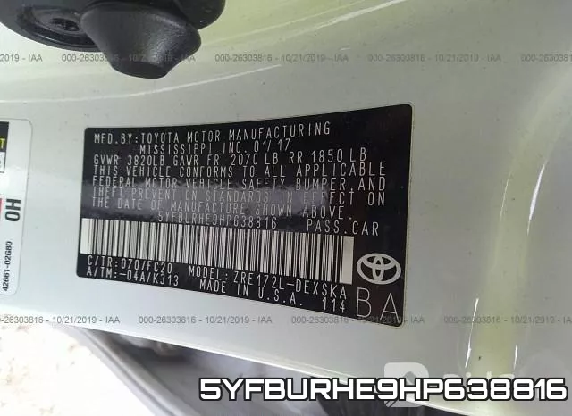 5YFBURHE9HP638816 фото 10