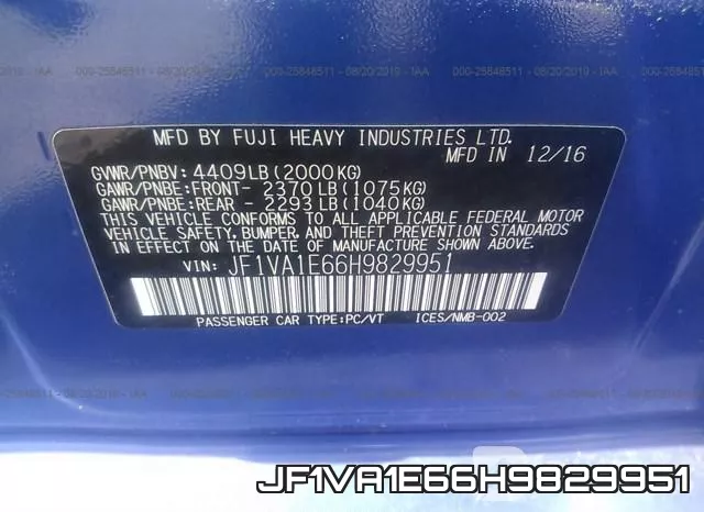 JF1VA1E66H9829951 фото 10