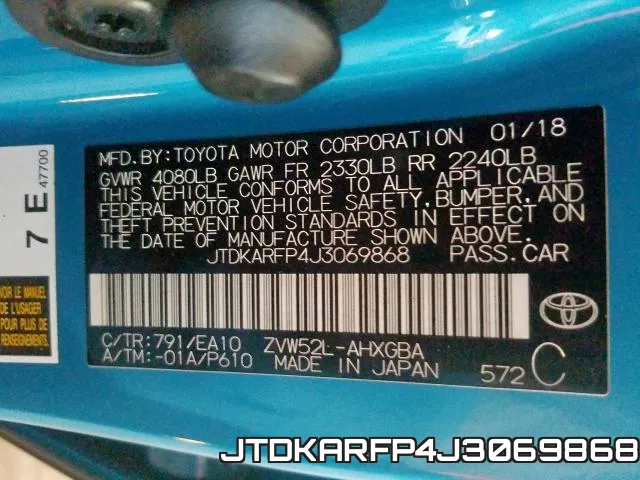 JTDKARFP4J3069868 фото 2