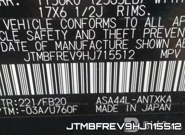 JTMBFREV9HJ715512 фото 10