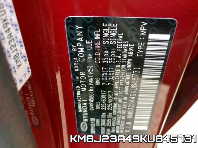KM8J23A49KU845731 фото 2