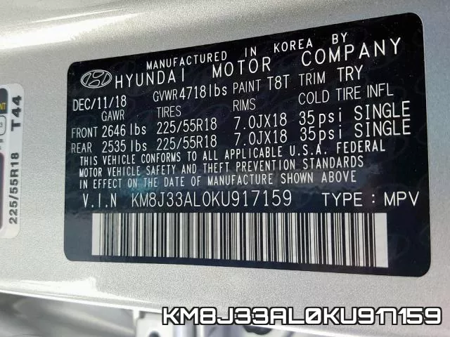KM8J33AL0KU917159 фото 2