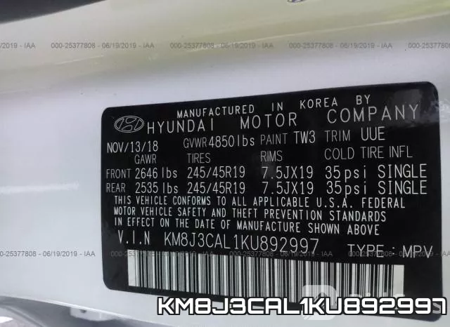 KM8J3CAL1KU892997 фото 10