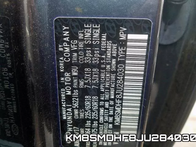 KM8SMDHF8JU284030 фото 2
