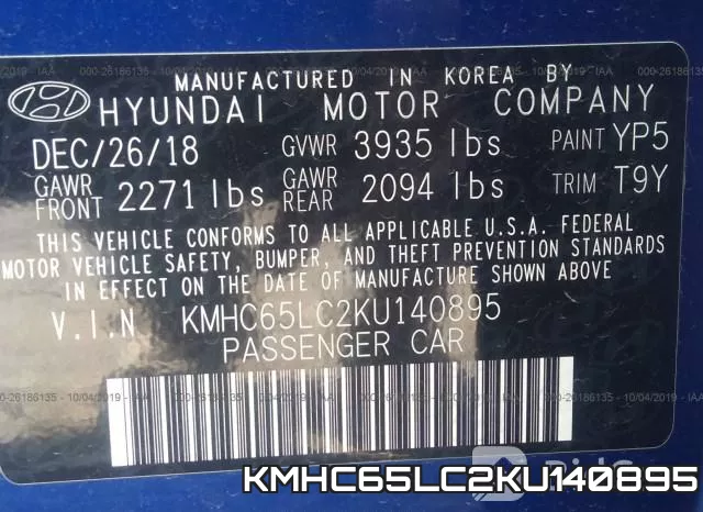 KMHC65LC2KU140895 фото 10
