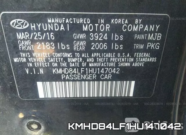 KMHD84LF1HU147042 фото 10