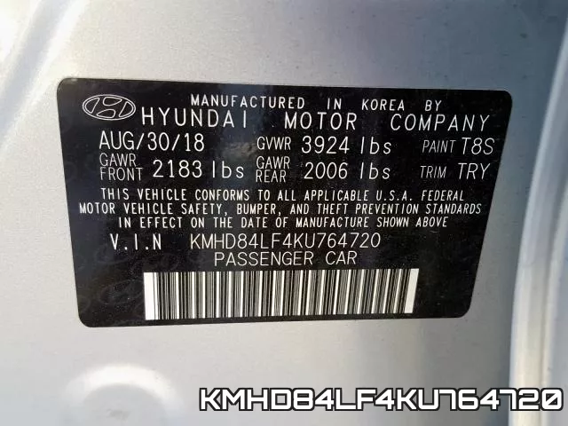 KMHD84LF4KU764720 фото 2