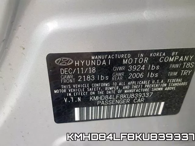 KMHD84LF8KU839337 фото 2