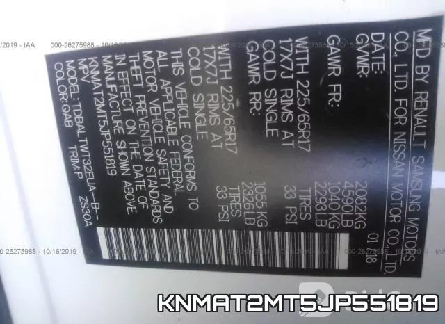 KNMAT2MT5JP551819 фото 10