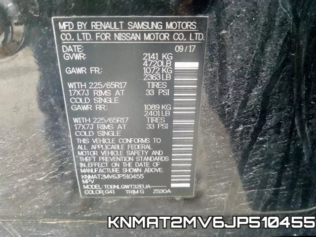KNMAT2MV6JP510455 фото 2