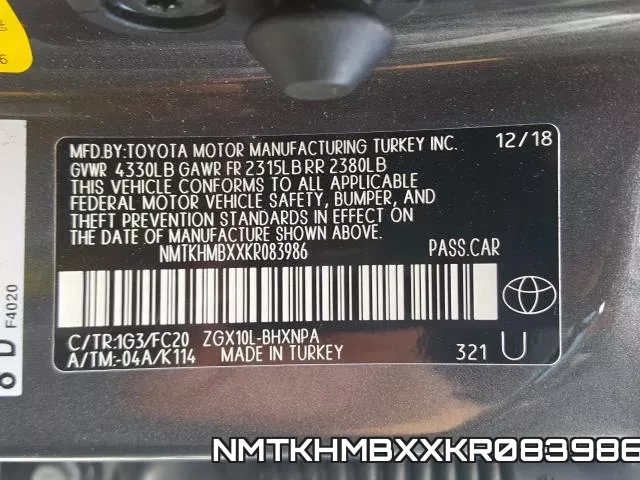 NMTKHMBXXKR083986 фото 2