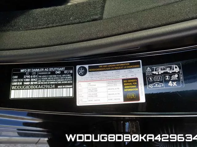 WDDUG8DB0KA429634 фото 2