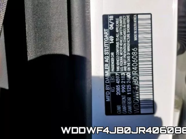 WDDWF4JB0JR406086 фото 2