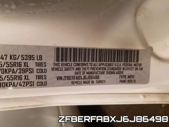 ZFBERFABXJ6J86498 фото 2