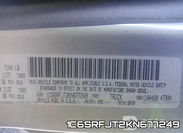 1C6SRFJT2KN677249 фото 10