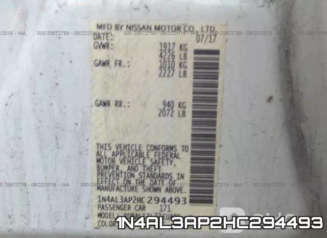 1N4AL3AP2HC294493 фото 10