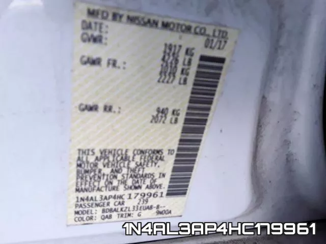 1N4AL3AP4HC179961 фото 2