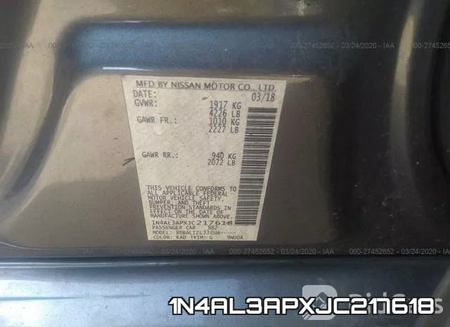1N4AL3APXJC217618 фото 9