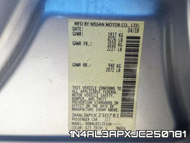 1N4AL3APXJC250781 фото 2