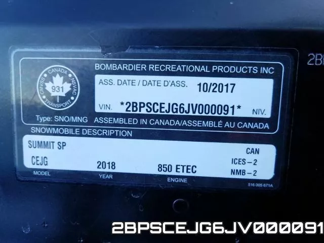 2BPSCEJG6JV000091 фото 2