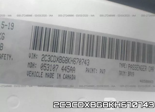 2C3CDXBG8KH670743 фото 10