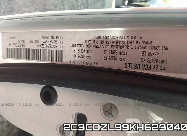 2C3CDZL99KH623040 фото 10